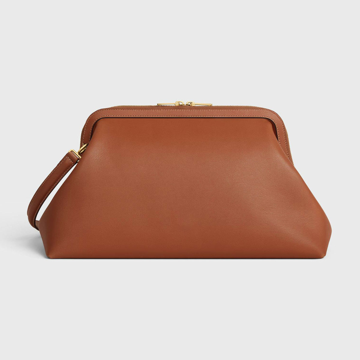 Klassische Rahmenledertasche