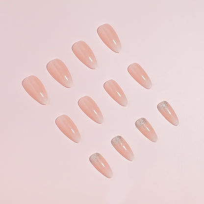 Premium Glänzende Mandel-Form Press-On Nagel Tipps Set Brehn