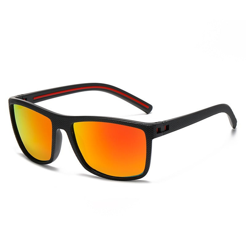 Unisex nan polarisierte Sportsonnenbrille mit leichtem Texturrahmen und ergonomischen, rutschfesten Bügeln Brehn