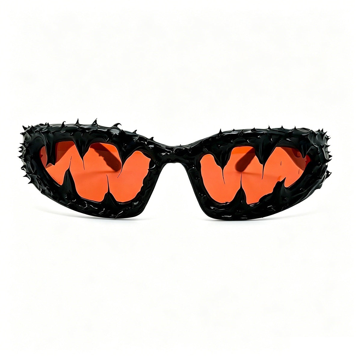 Damen kreative Fashion-Sonnenbrille mit einzigartigen Spikes und skull-Design Brehn