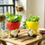 Originelle Blumentopffigur mit Zwergmotiv Brehn