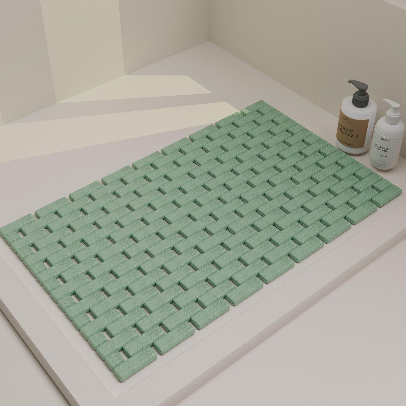Stylische gewebte Badmatte Brehn
