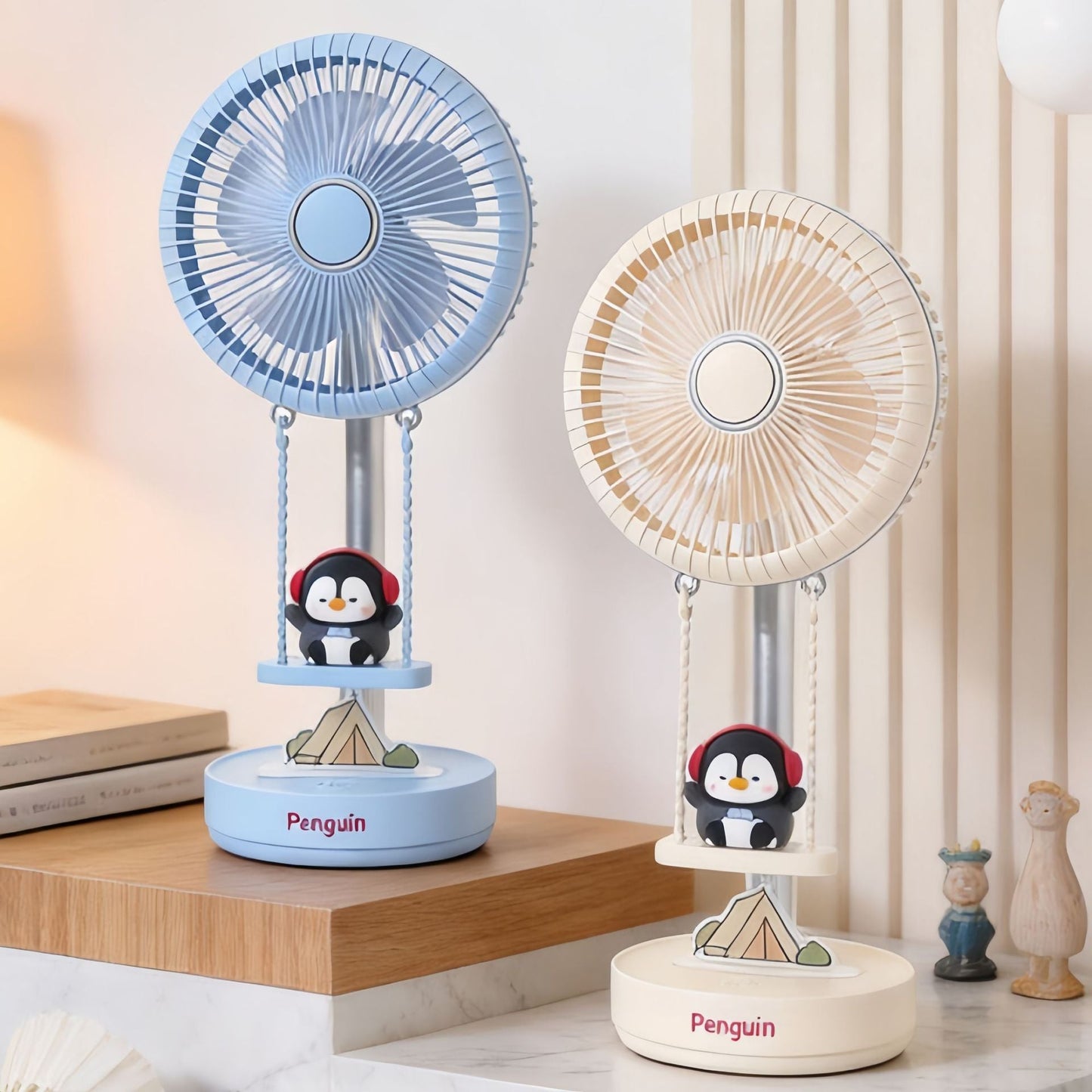 Tragbarer USB Schreibtischventilator für Damen mit süßem Design Brehn