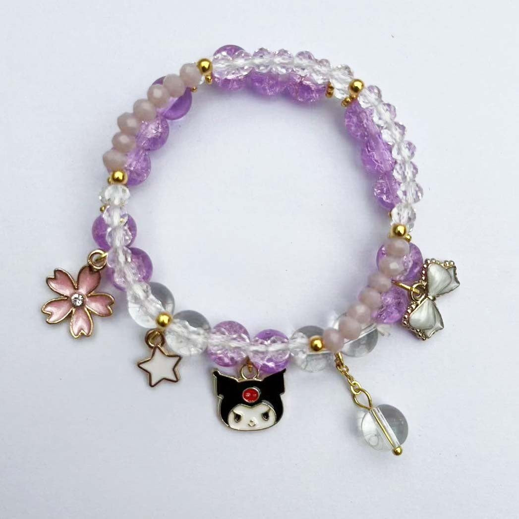 Elegantes Armband mit Tier- und Glitzeranhängern Brehn