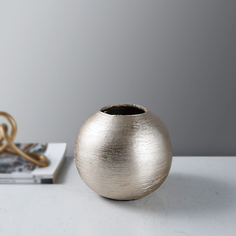 Zeitgenössische dekorative runde Vase