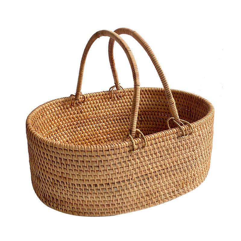 Damen Handgefertigter Rattan-Korb Brehn