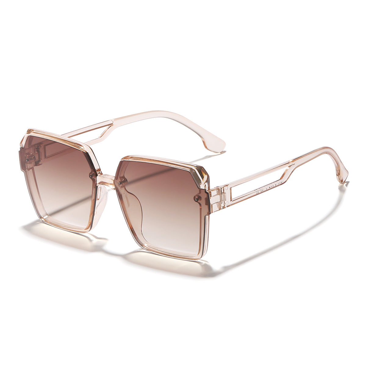Damen oversized Sonnenbrille mit trendigem, transparentem Design Brehn