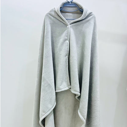 Gemütliche Fleece-Kapuzen-Decke