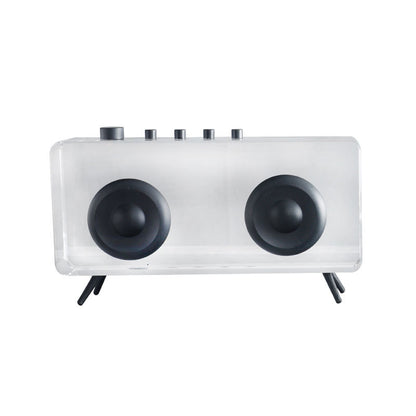 Retro-inspirierte transparente Radio
