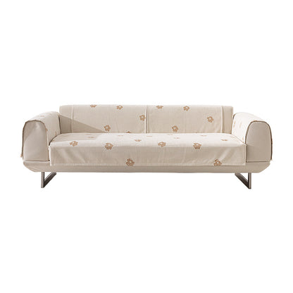 Dreisitzer-Sofa mit geometrischem Jacquard-Bezug und schlanken Metallfüßen Brehn