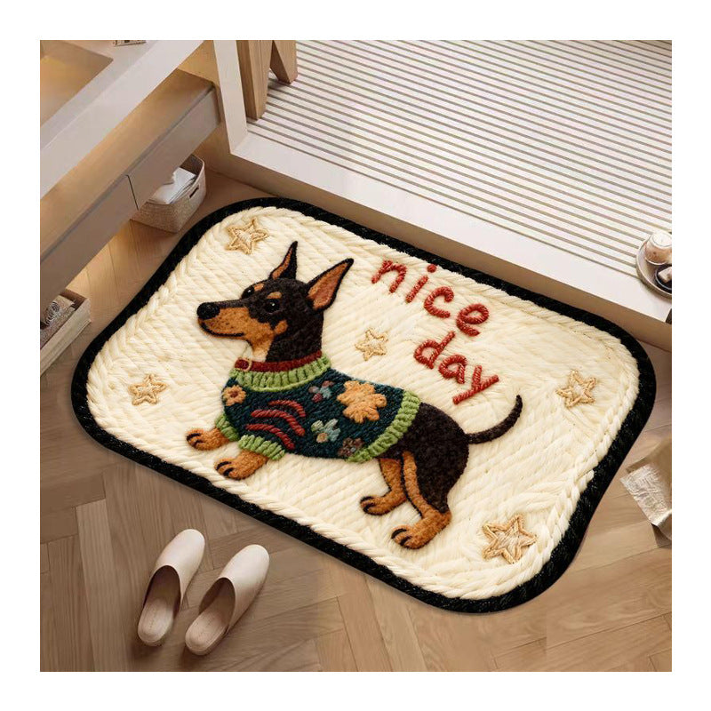 Dekorative hundethemed Badematte Brehn