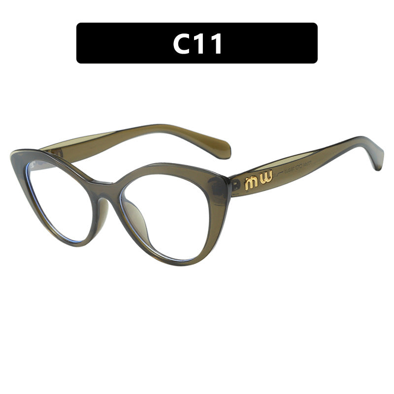 Damen elegante Cat-Eye Sonnenbrille mit luxuriösem hochwertigen Rahmen Brehn