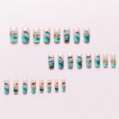 Kunstnagelset mit Maritimem Design Brehn
