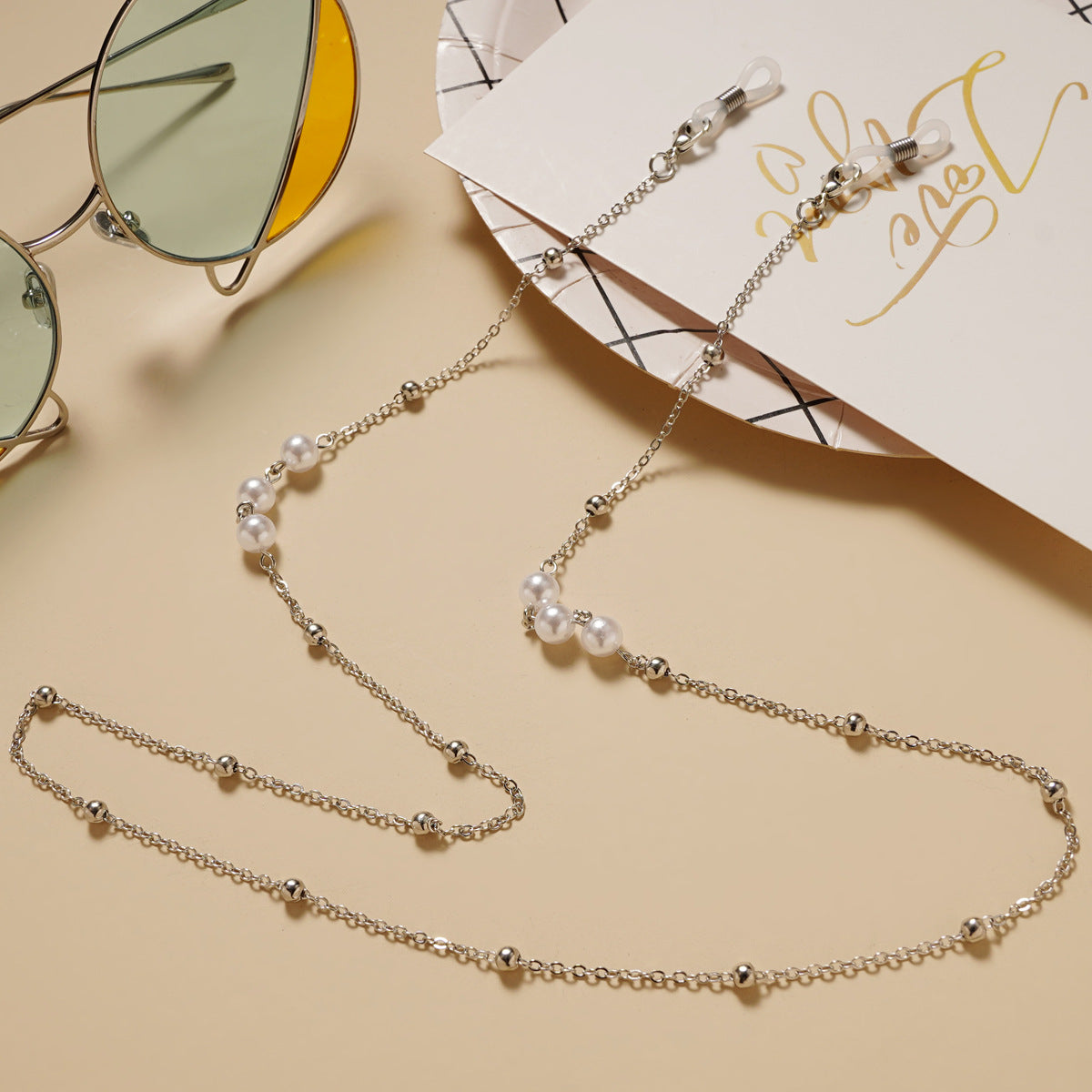 Elegante Perlen Brillen Kette Brehn