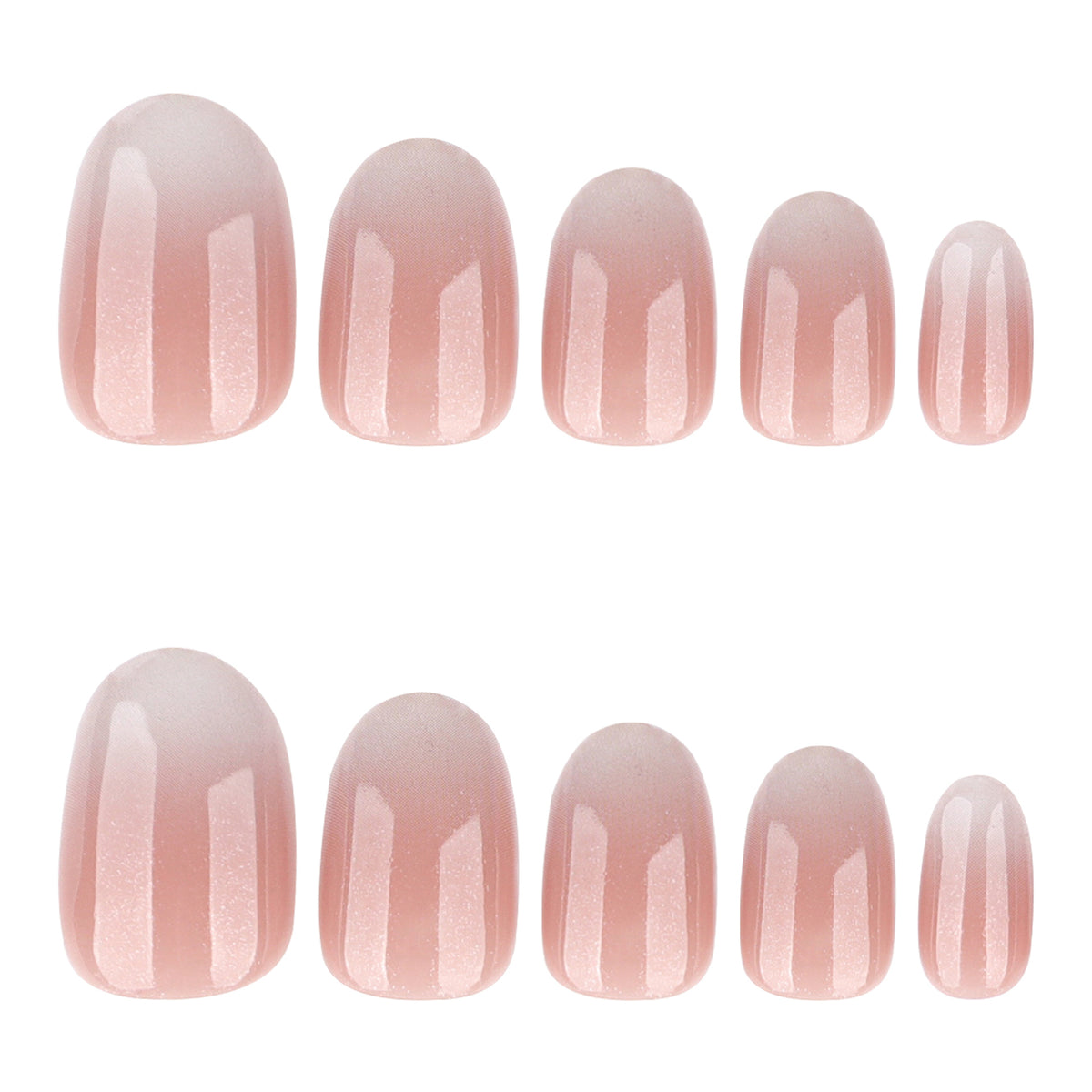 Luxuriöse Nagelverlängerungen mit elegantem Glitzer-Ombre Brehn