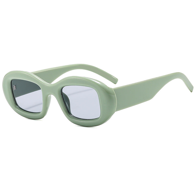 Damen Modische Sonnenbrille mit weichem, geschwungenem Rahmen Brehn