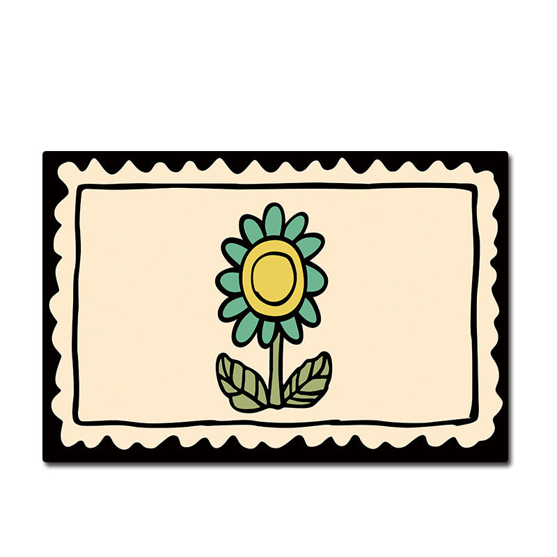 Dekorativer floral bedruckter Badematte Brehn