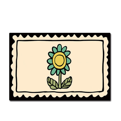 Dekorativer floral bedruckter Badematte Brehn
