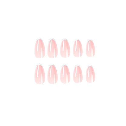 Kunstvolle Stiletto-Nägel mit elegantem French-Tip Design Brehn