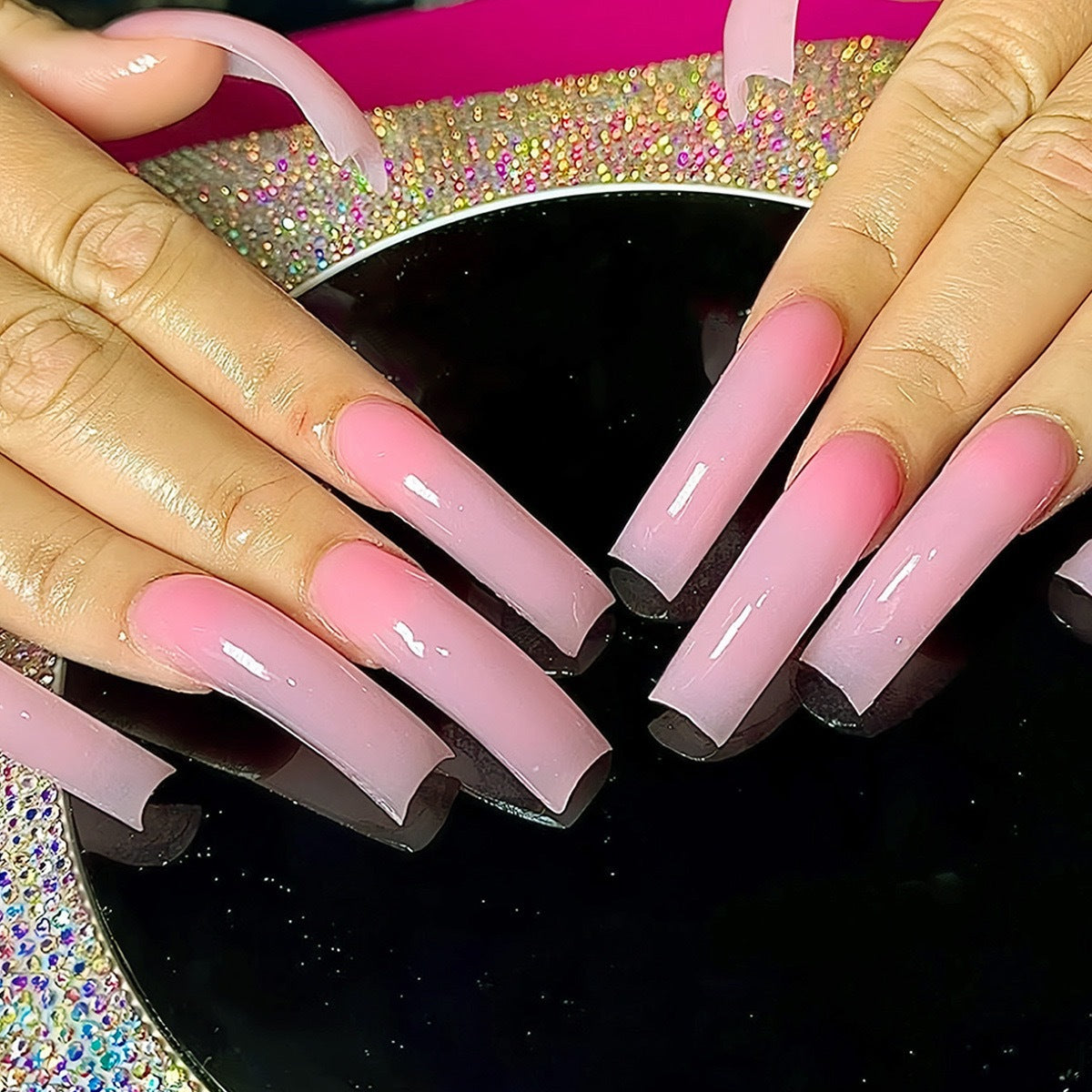 Ombre Acryl-Nagelverlängerungen Brehn