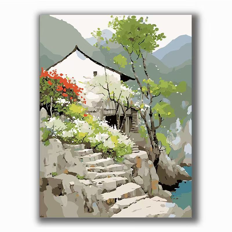 Städtische Vintage Architektur Leinwand Kunst Brehn