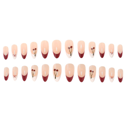 Blumenakzent Press-On Nail Art Design