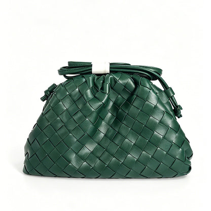 Elegante Gewebte Leder Eimer Tasche Brehn