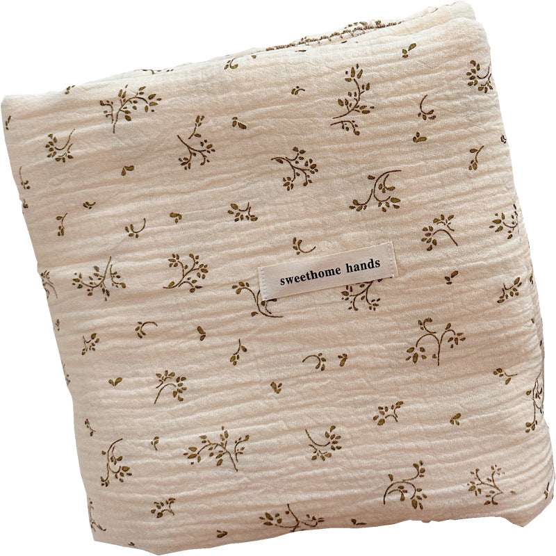 Unisex Kuschelige Musselin-Decke mit zartem Blumenmuster Brehn