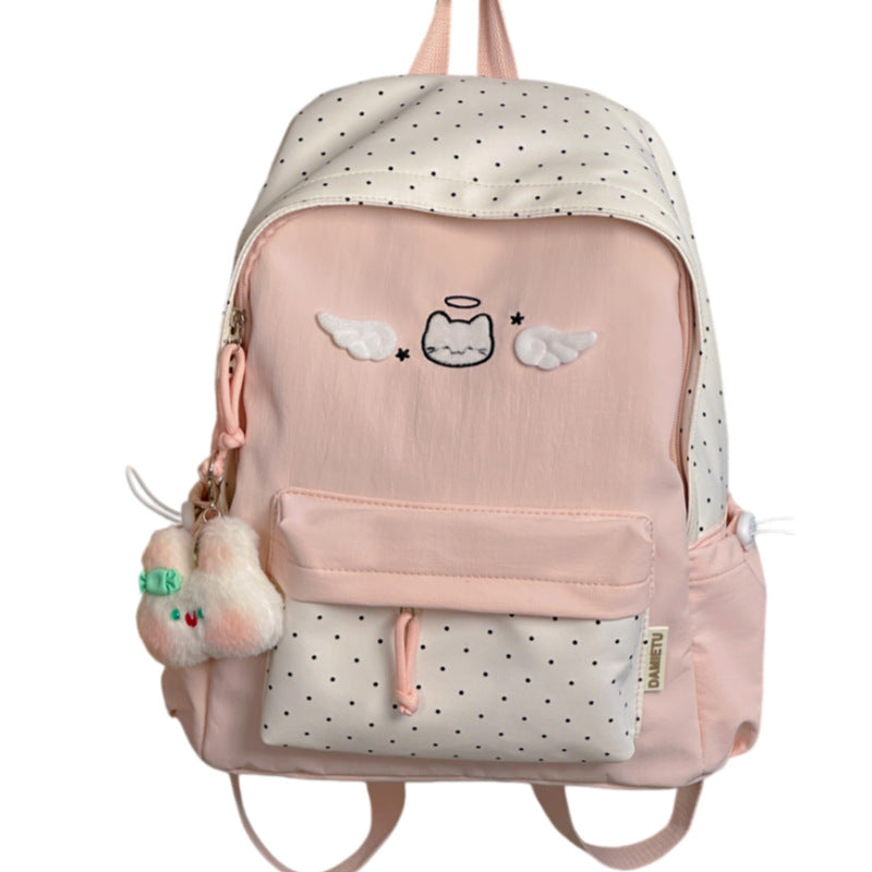 Süßer Charakter gestickter Rucksack Brehn