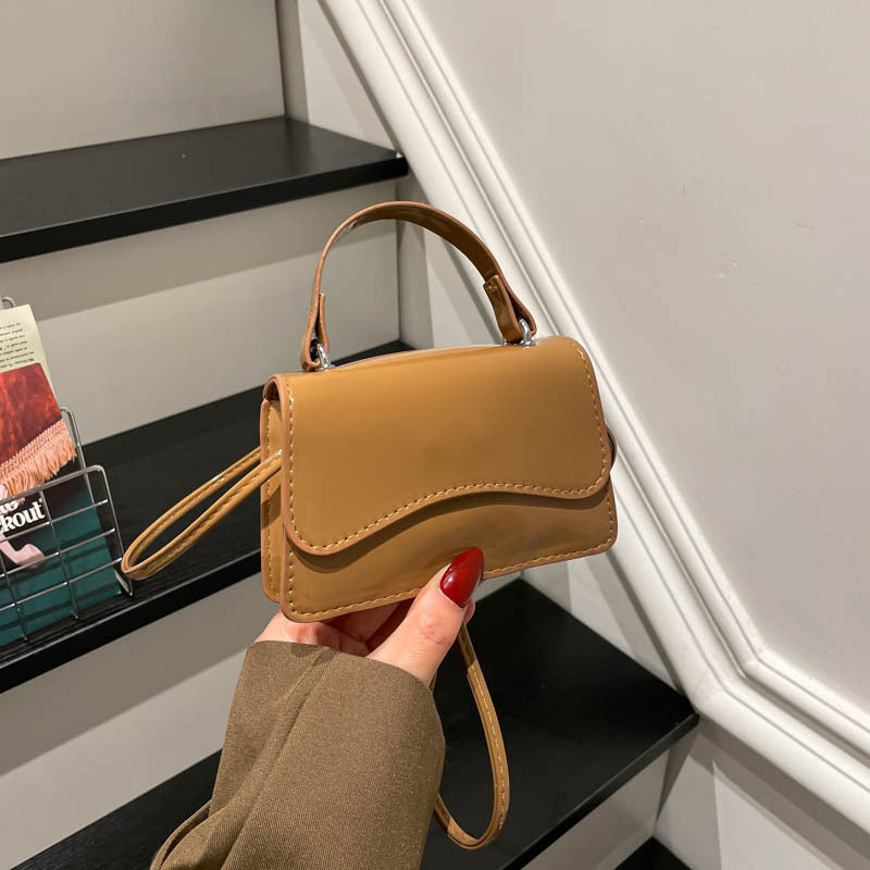 WoStylish Patentleder Mini-Handtasche Brehn