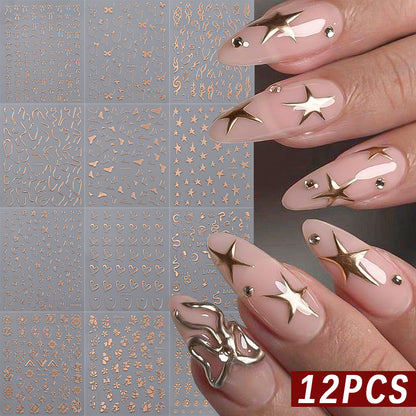Floral Decorative Nail Art Aufkleber