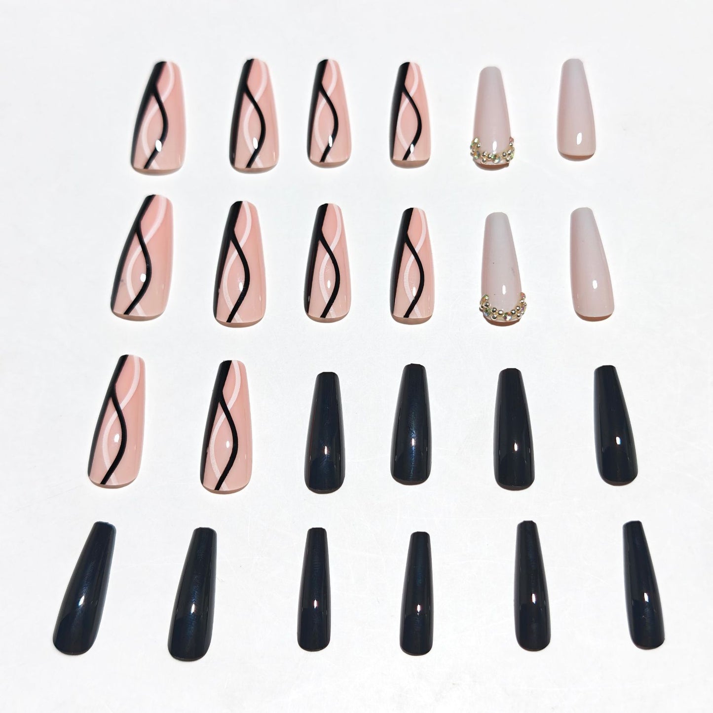 Elegante Stiletto-Nagelkunstverlängerungen Brehn