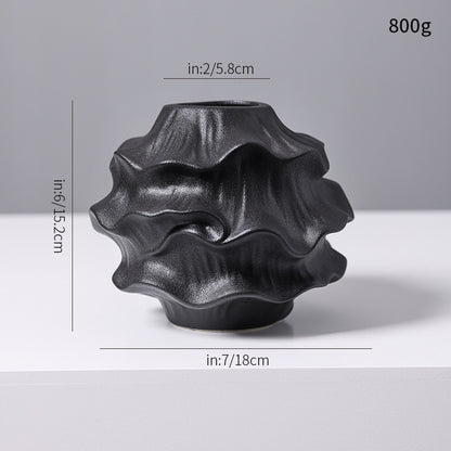 Dekorative Fluid-Shape Keramik Brehn
