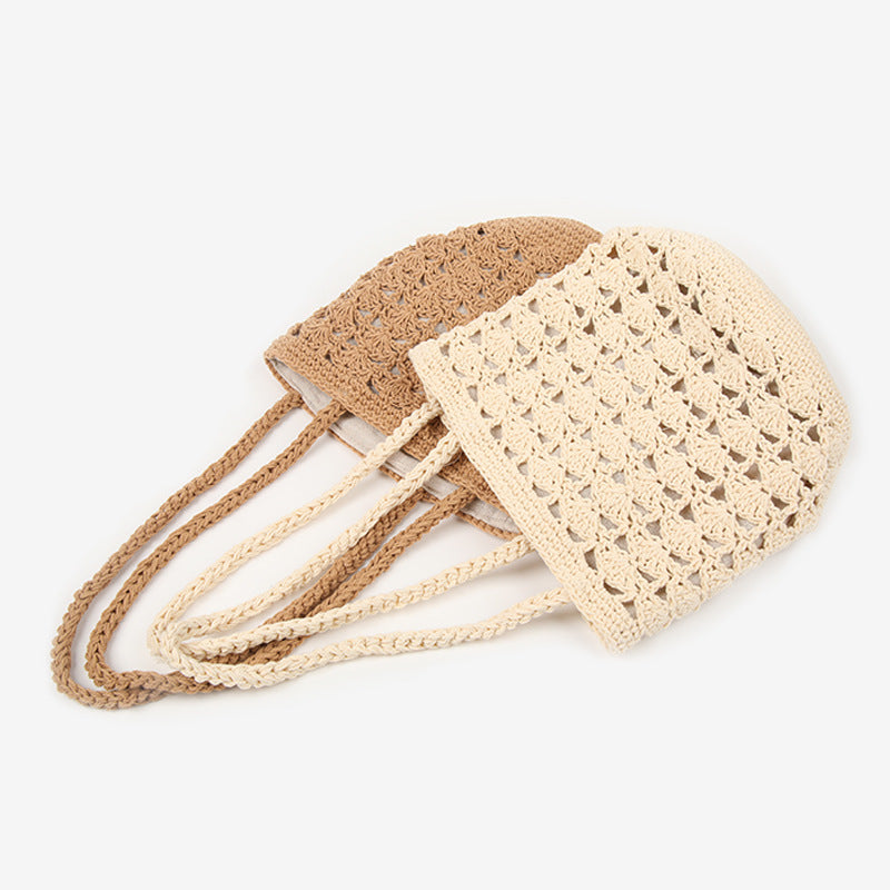 Damen Handgearbeitete Makramee Tasche mit doppeltem Innenfutter Brehn