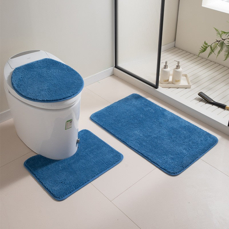 Weiches Plüsch-Badezimmermatten-Set