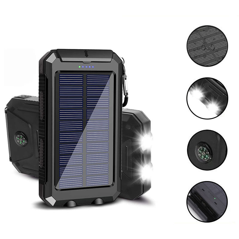 BowLift | 20000 mAh Solar Charger Waterproof Power Bank External