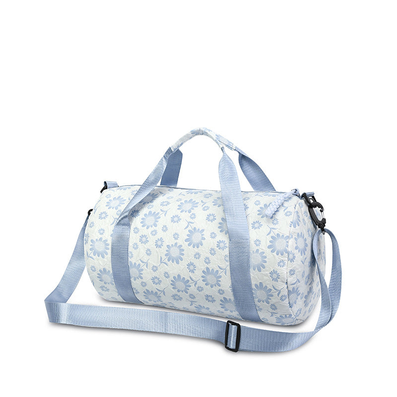 Sportliche Duffel-Tasche Mit Blumenmuster Brehn