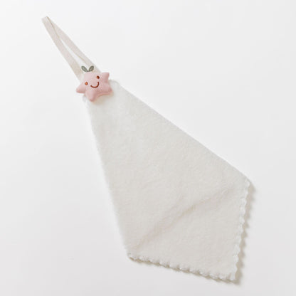 Plüsch-Maus-Hauben-Babybadetuch mit Aufhängeschlaufe