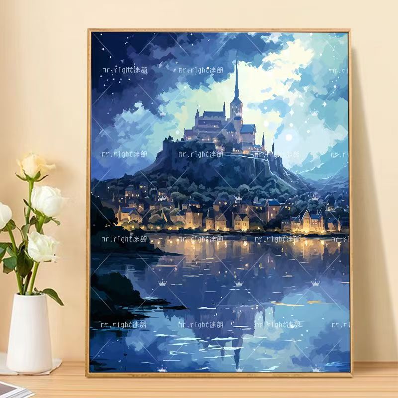 Fantasy Landschaft Kunstdruck Brehn