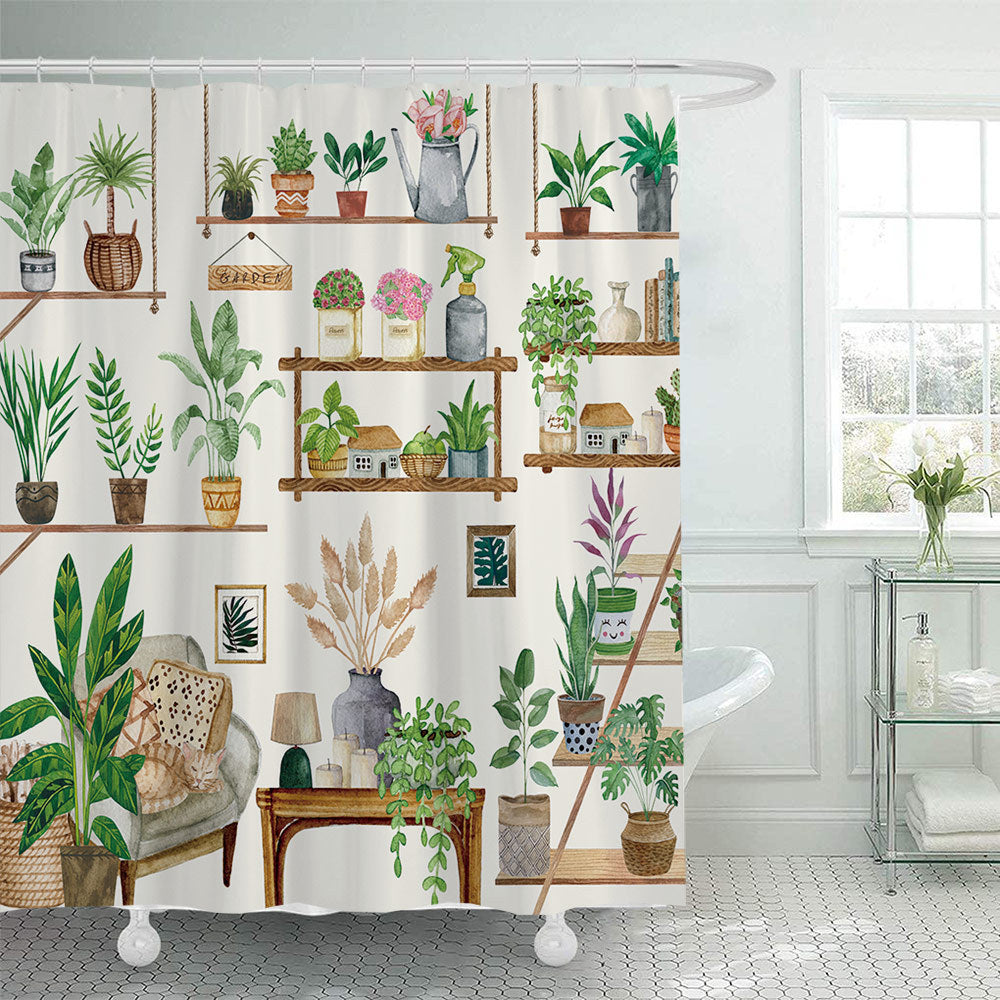 Cactus Garten-Thema Duschvorhang Brehn