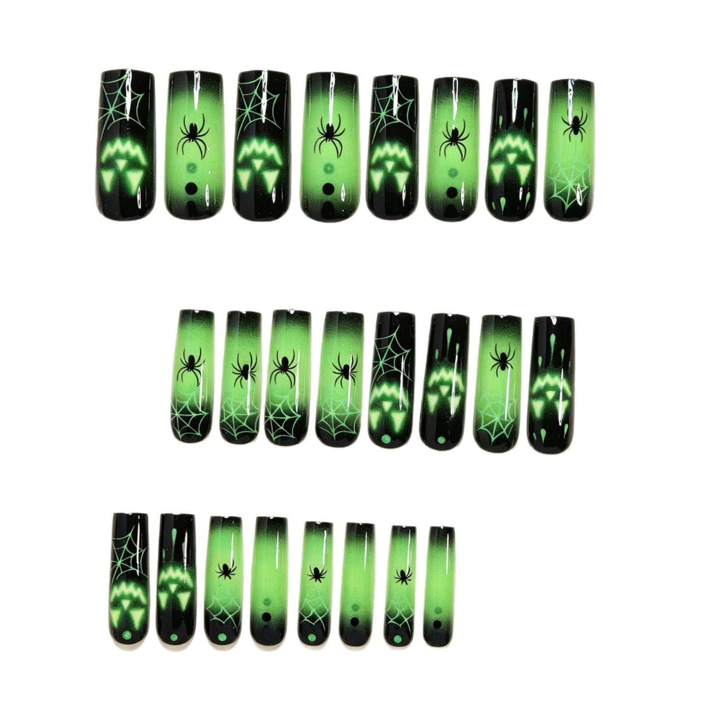 Halloween Themen Glow-in-the-Dark Nagelkunst Set Brehn