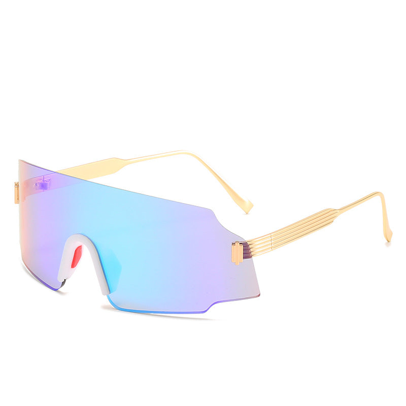 Damen sportliche Sicherheits-Sonnenbrille mit modernem, transparentem Design Brehn