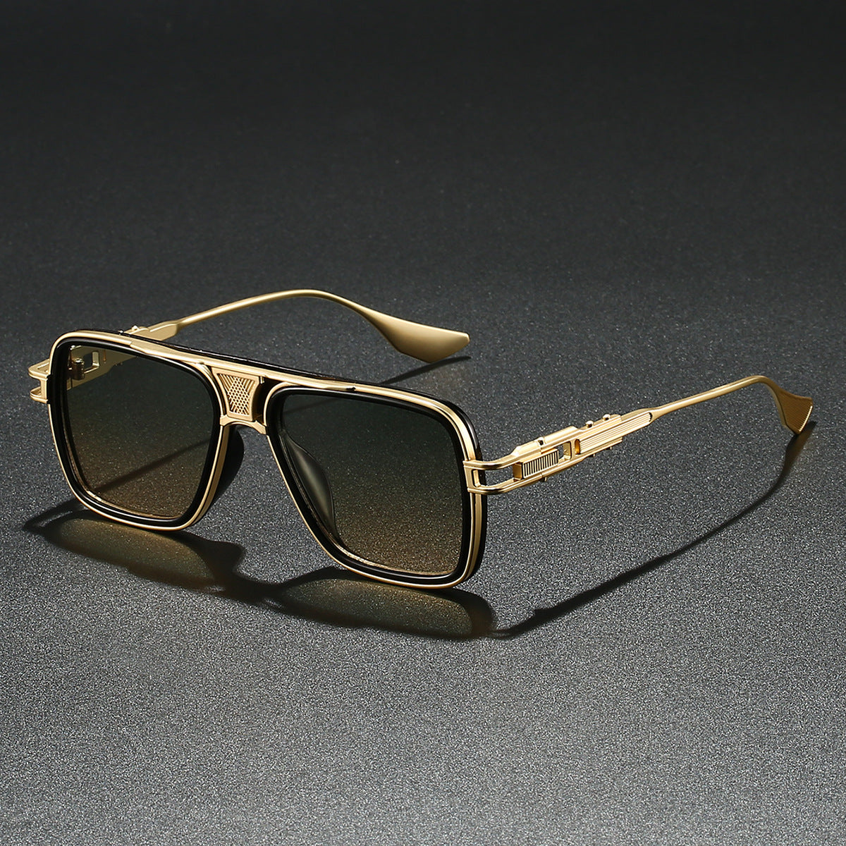 Damen Designer-Sonnenbrille mit luxuriösem Metallrahmen und trendigem Detail Brehn