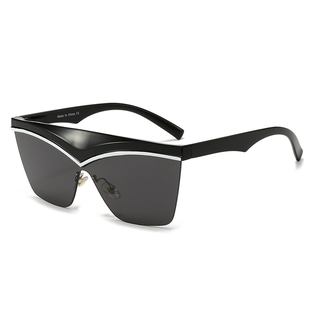 Damen Designer-Sonnenbrille mit asymmetrischem Rahmen und hochmodernen Gläsern Brehn