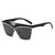 Damen Designer-Sonnenbrille mit asymmetrischem Rahmen und hochmodernen Gläsern Brehn