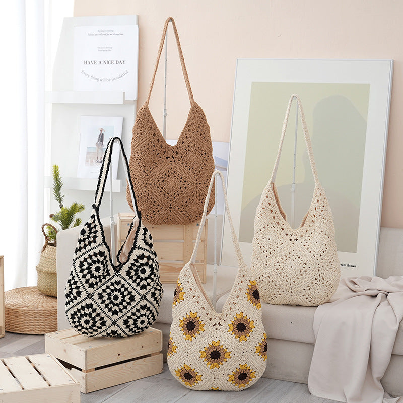 Handgefertigte Häkel-Shopper Tasche Brehn