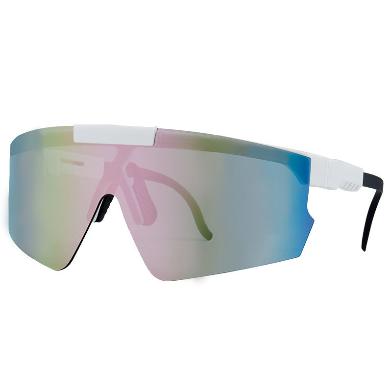 Damen Sport-Sonnenbrille im modernen Design mit großflächigen Gläsern Brehn