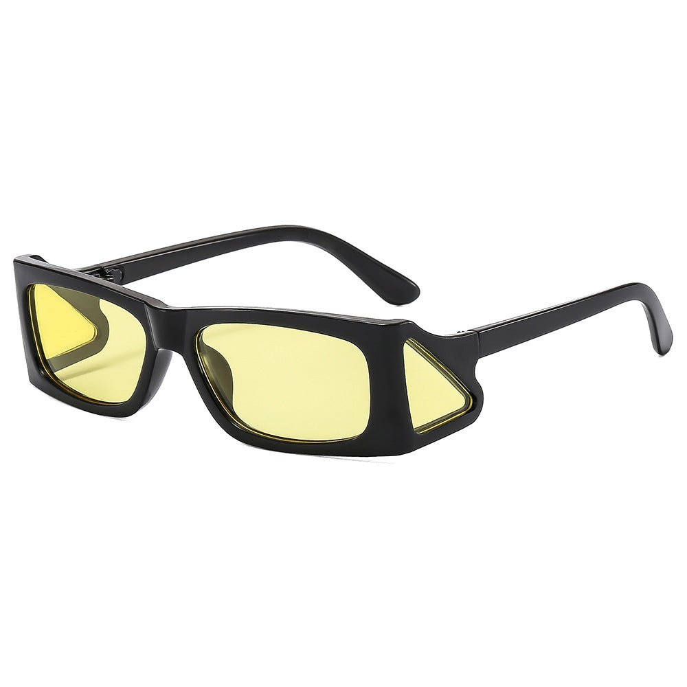 Damen extravagante Sonnenbrille im geometrischen Design Brehn