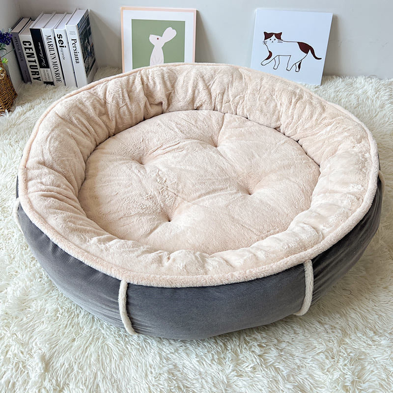 Plüsch Rund Komfort Hundebett