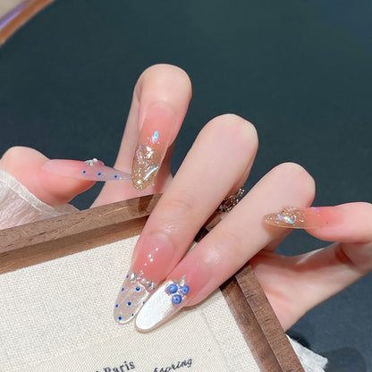 Dekoratives Glitzerndes Press-On Nagelkunstset Brehn
